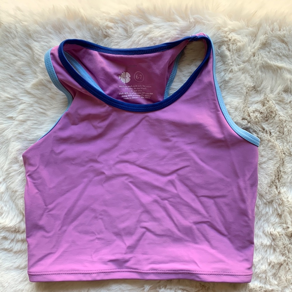 Girls Primary Tipped Swim Top